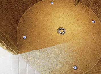 Lichtinstallation in der Dusche